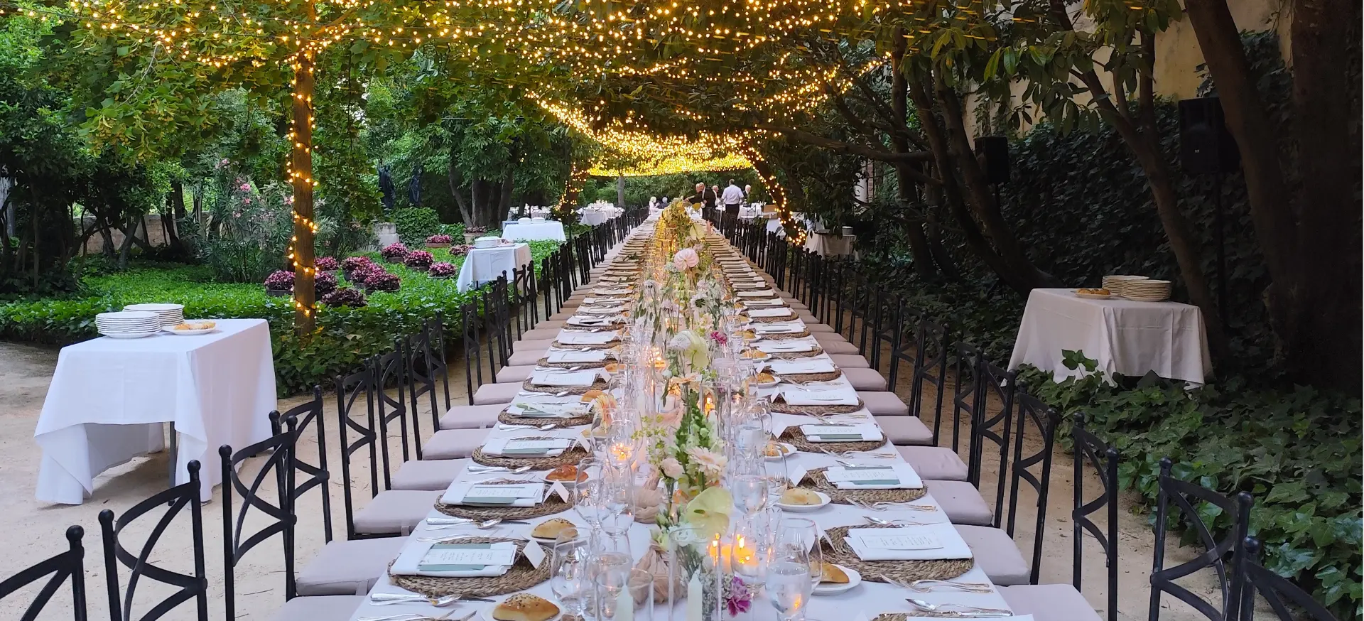 Mesa imperial de boda en el Monasterio de Lupiana